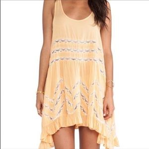 Free People Lace Trapeze Slip